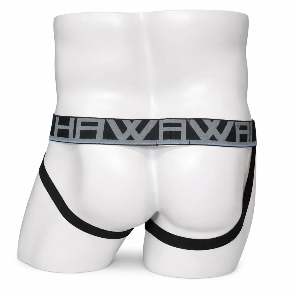 Hawai Small (28-30) Striped Jockstrap Athletic Supporter White Red Black - Picture 3 of 11